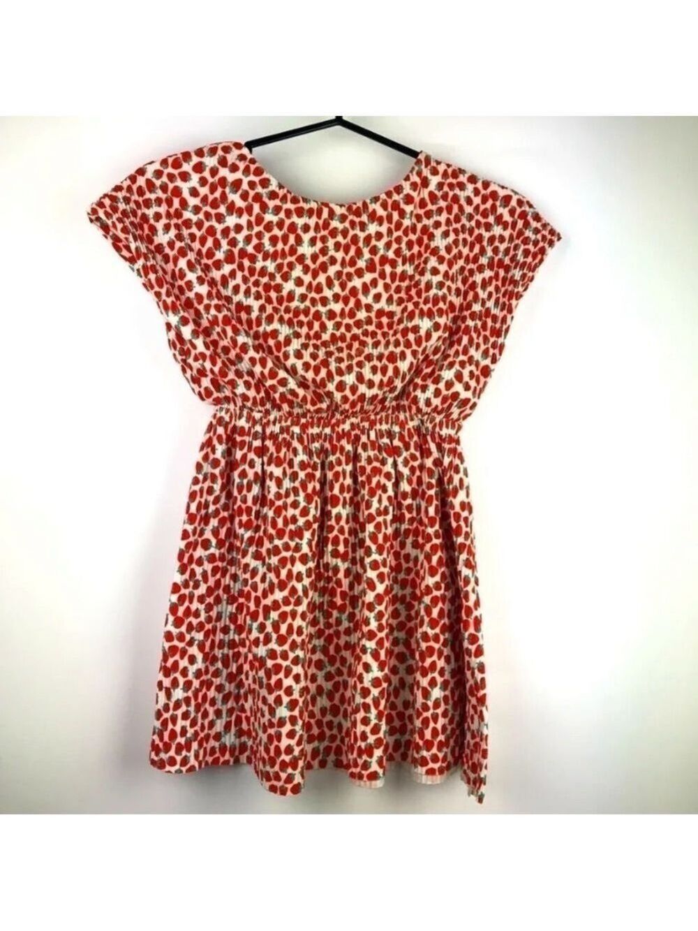Zara strawberries all over mini dress